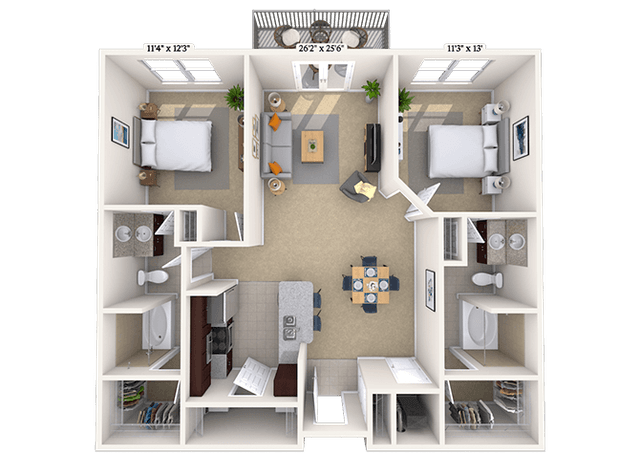 Floorplan image of unit 06-2225