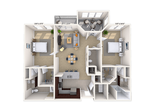 Floorplan image of unit 06-1103
