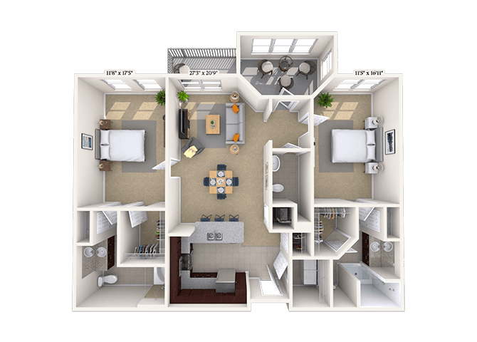 Floorplan image of unit 06-1404