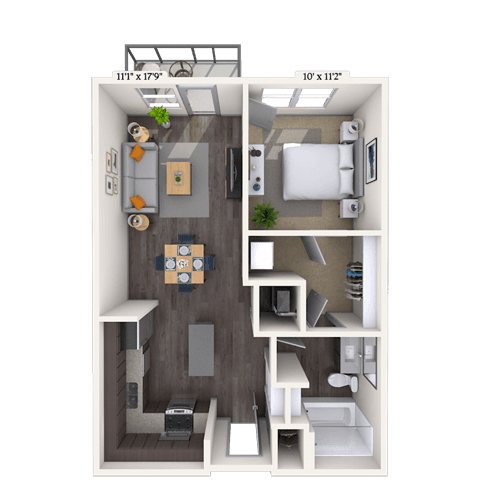 Floorplan image of unit 1138