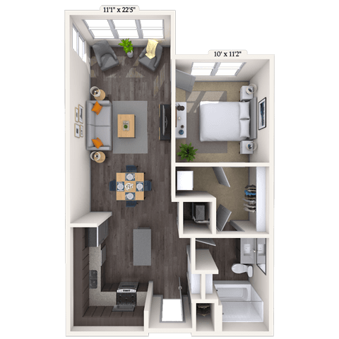 Floorplan image of unit 1328