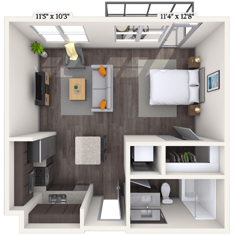 Floorplan image of unit 1339