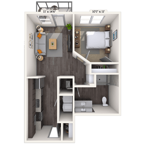 Floorplan image of unit 1348