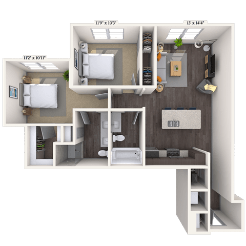 Floorplan image of unit 2424