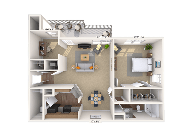 Floorplan image of unit 040412
