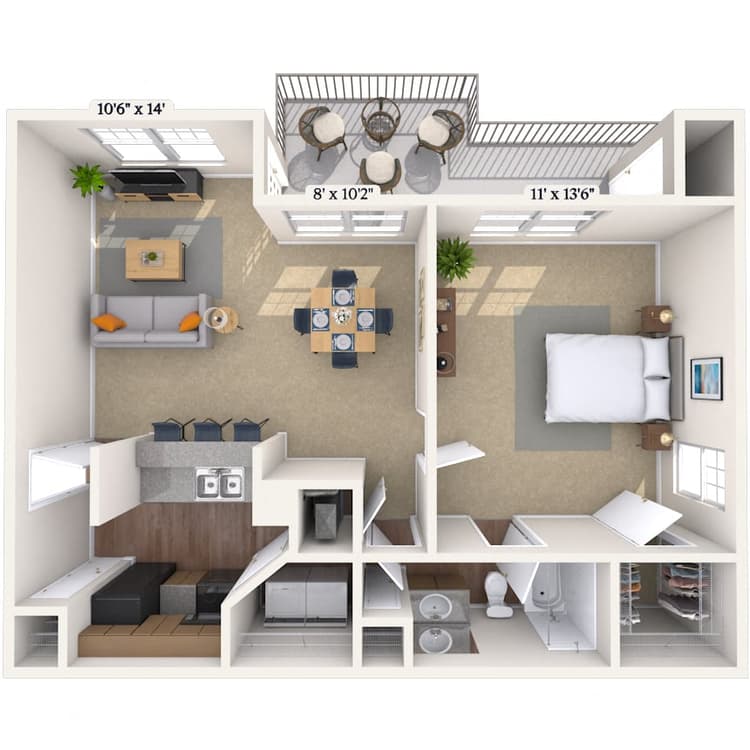 Floorplan image of unit 010114