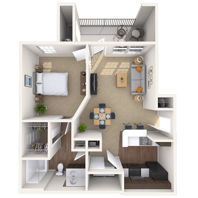 Floorplan image of unit 044104