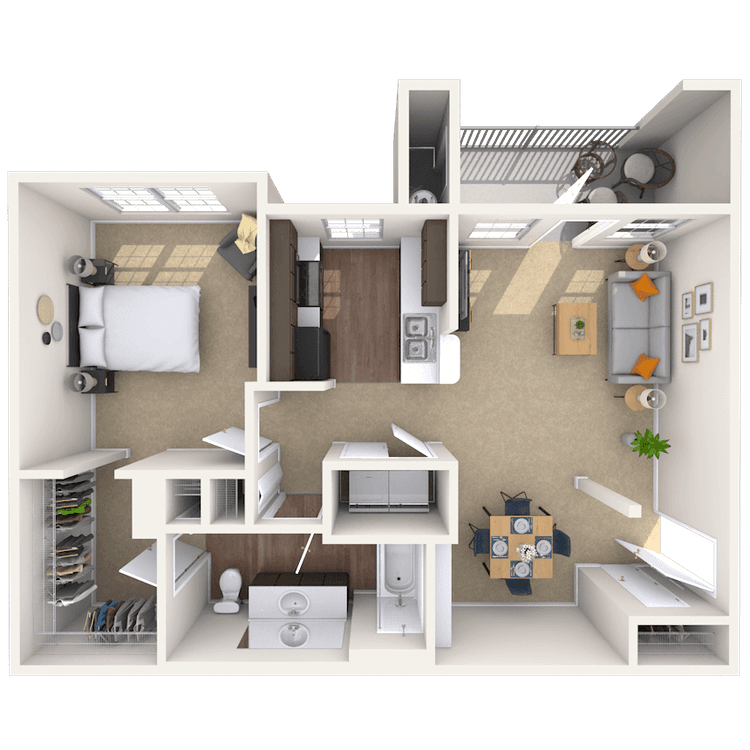 Floorplan image of unit 055306