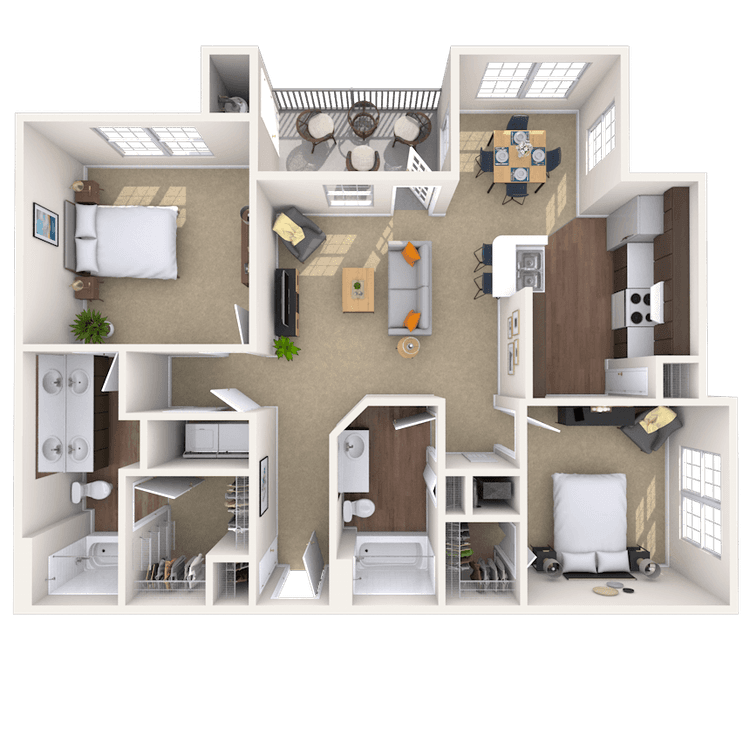 Floorplan image of unit 055207