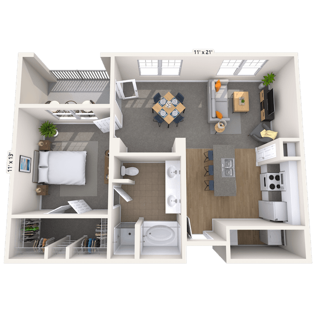Floorplan image of unit 01565
