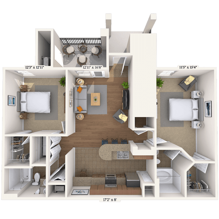 Floorplan image of unit 0106103