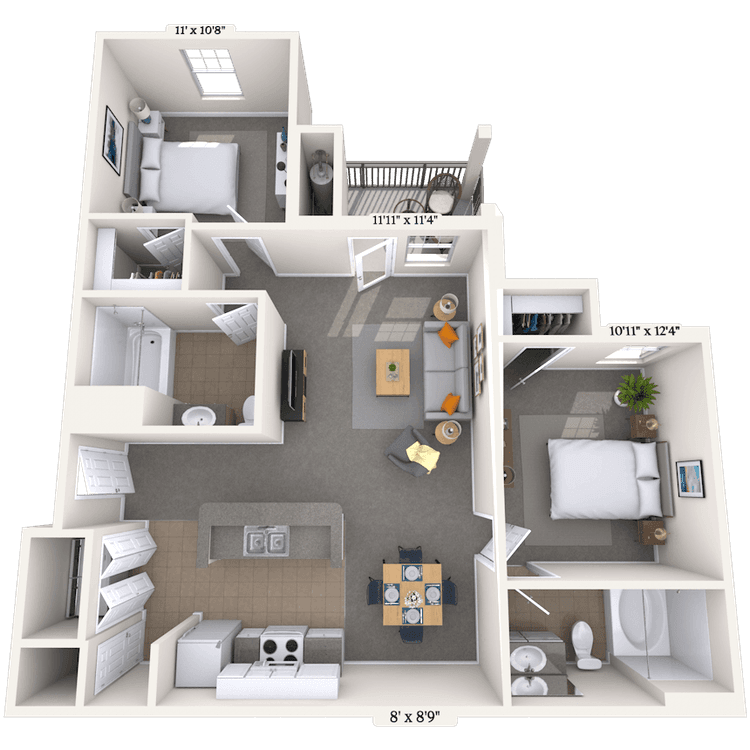 Floorplan image of unit 1111204