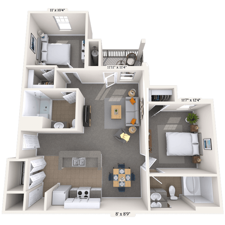 Floorplan image of unit 2828207