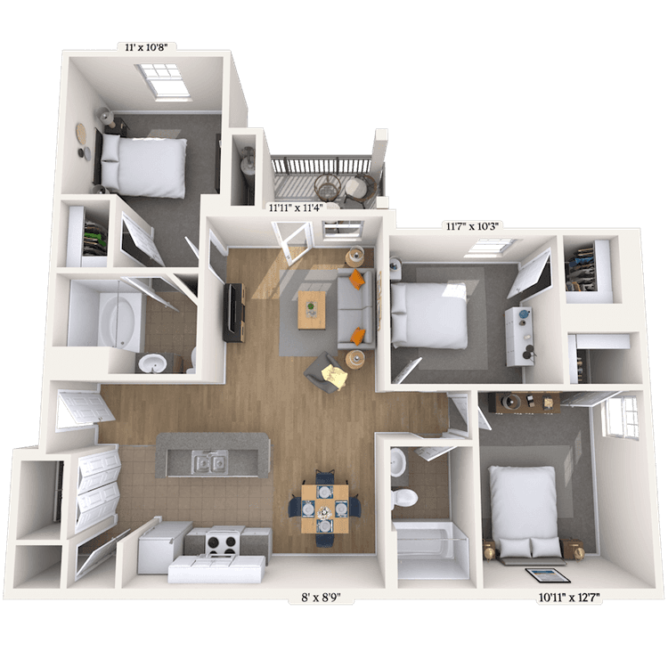 Floorplan image of unit 0505102