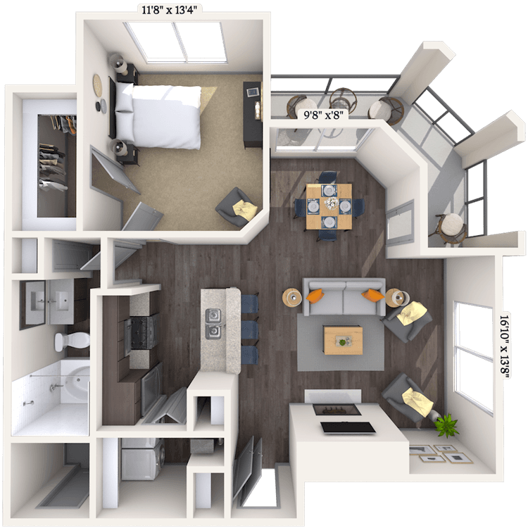 Floorplan image of unit 010835