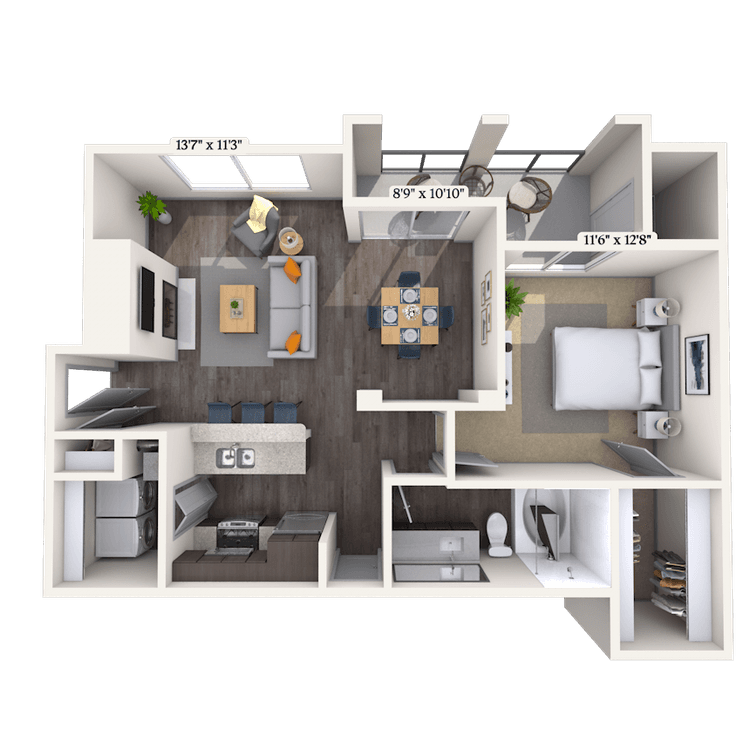 Floorplan image of unit 011822