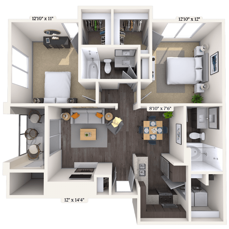 Floorplan image of unit 012011
