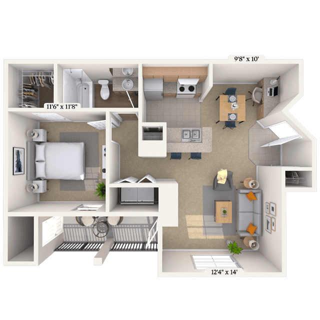 Floorplan image of unit 01101