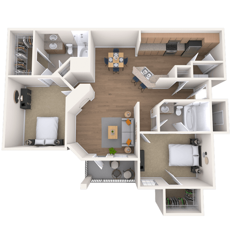 Floorplan image of unit 09105
