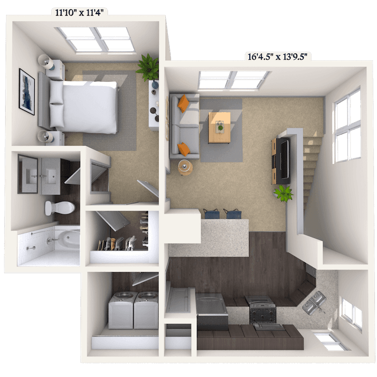 Floorplan image of unit 101029