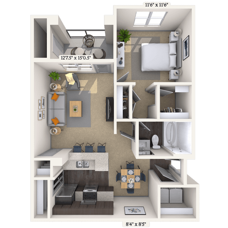 Floorplan image of unit 121231