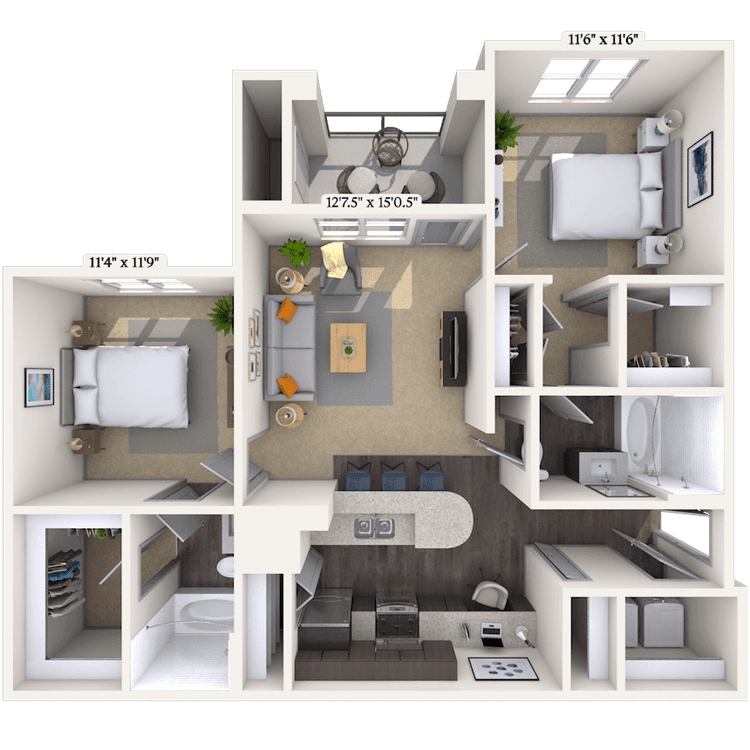 Floorplan image of unit 171725