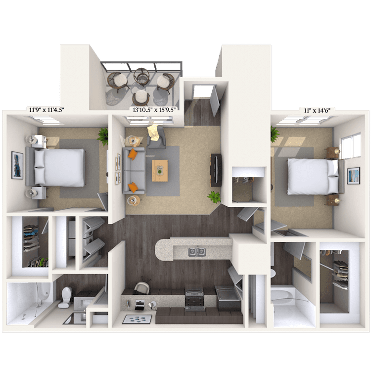 Floorplan image of unit 080811