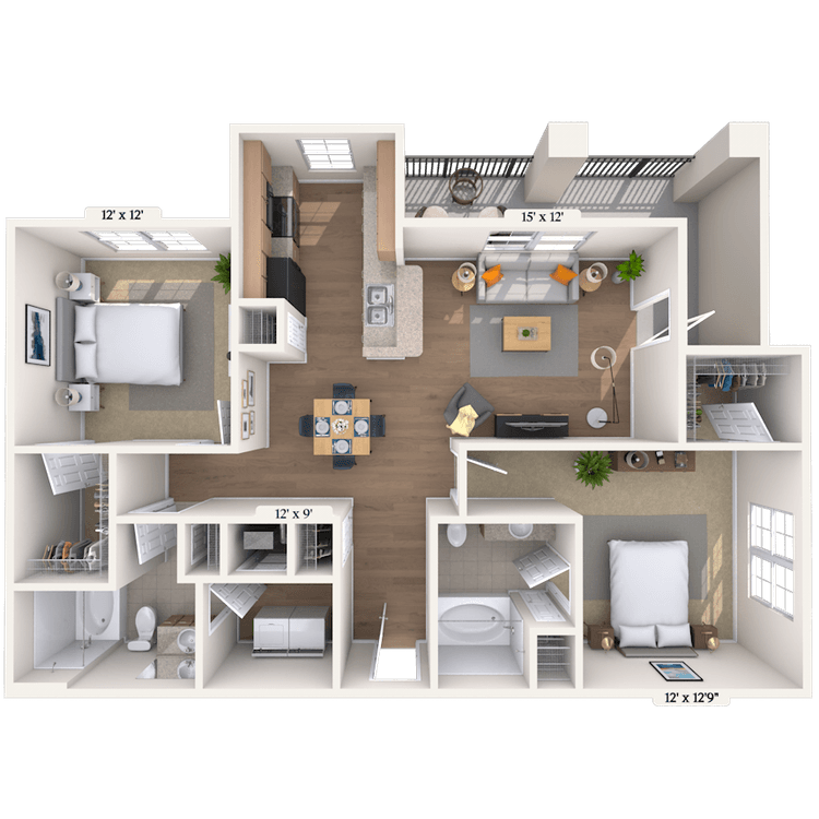 Floorplan image of unit 0202207
