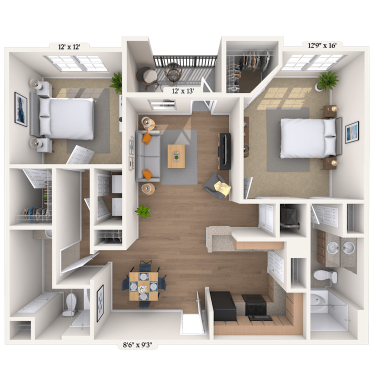 Floorplan image of unit 0303205