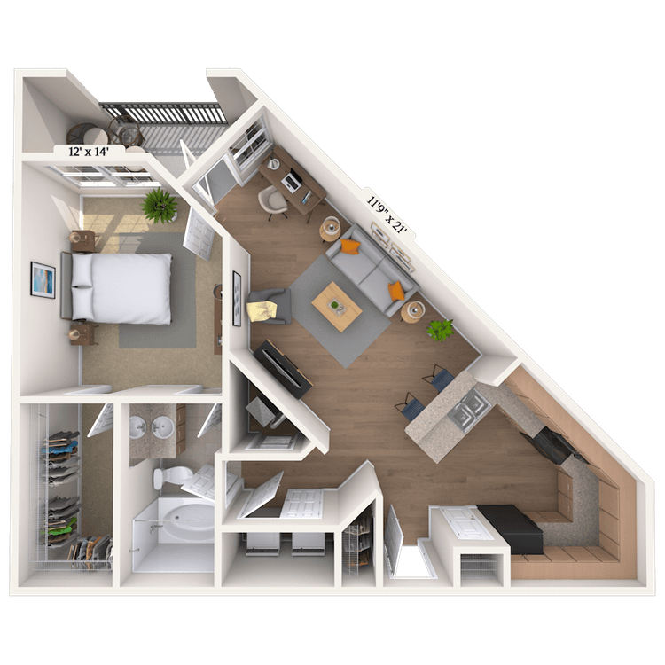 Floorplan image of unit 0404206