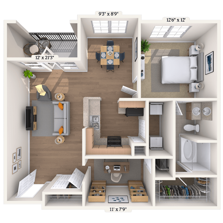 Floorplan image of unit 0606102