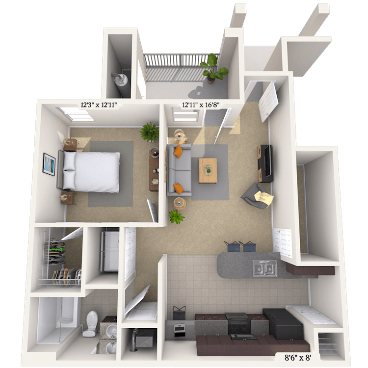 Floorplan image of unit 0909104