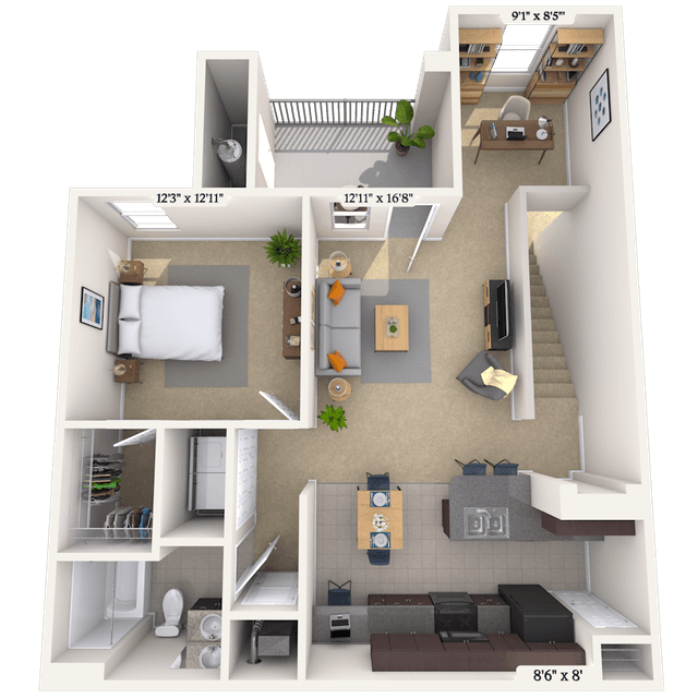 Floorplan image of unit 1313205