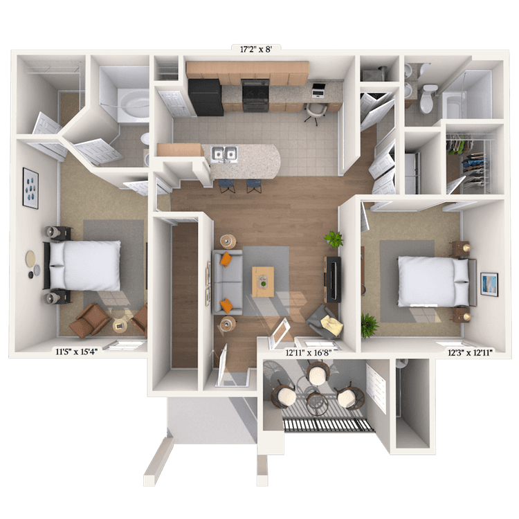 Floorplan image of unit 0121106