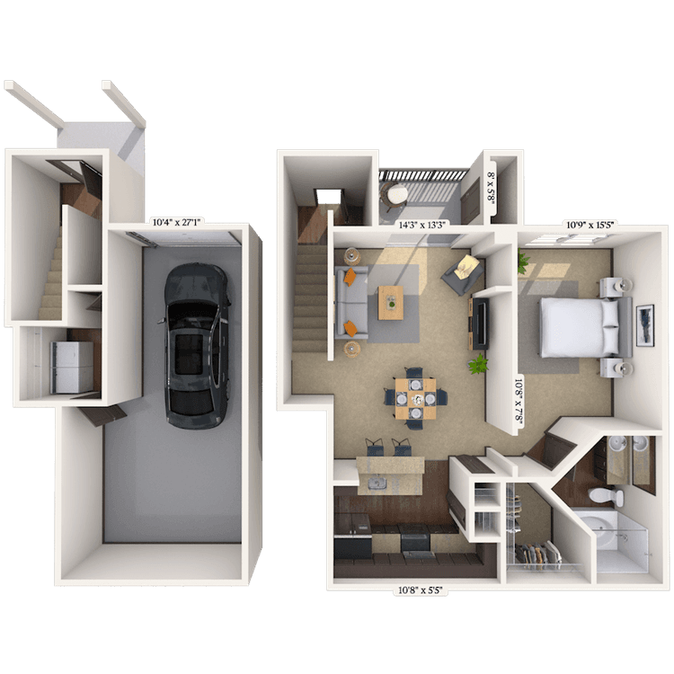 Floorplan image of unit 002118