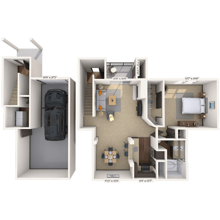 Floorplan image of unit 002116