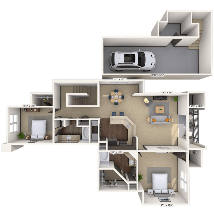 Floorplan image of unit 003096