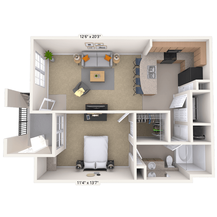 Floorplan image of unit 090927