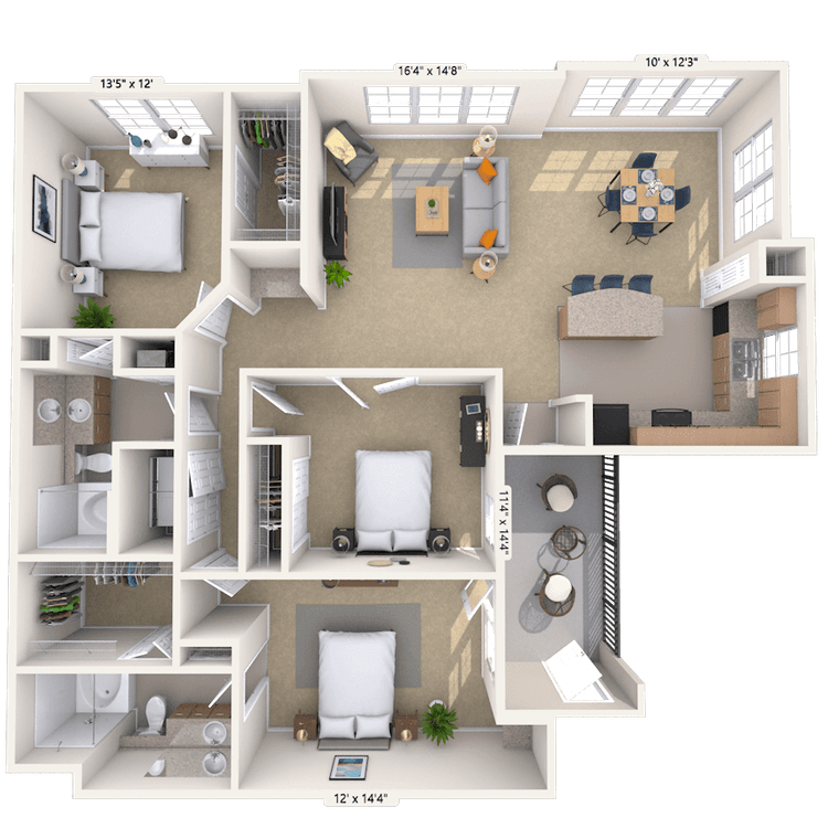 Floorplan image of unit 080828