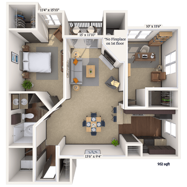Floorplan image of unit 011231