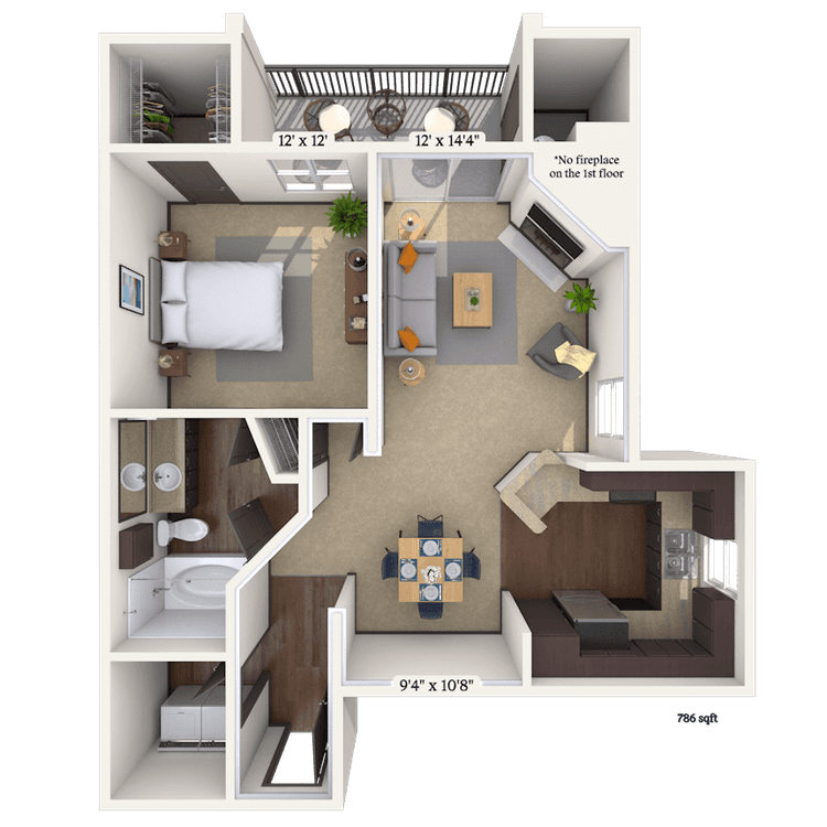 Floorplan image of unit 01331
