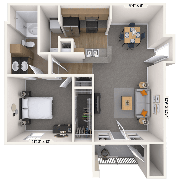 Floorplan image of unit 04426