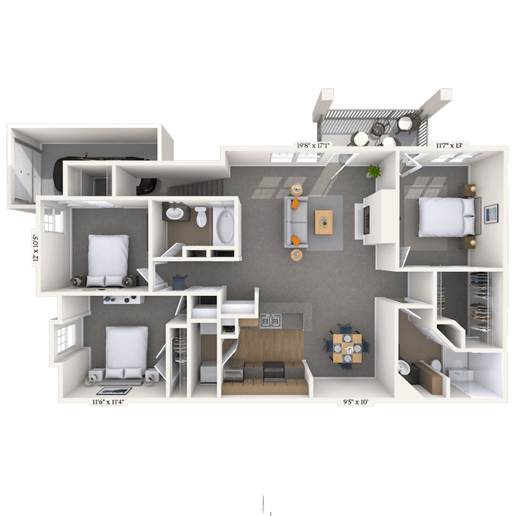 Floorplan image of unit 05521