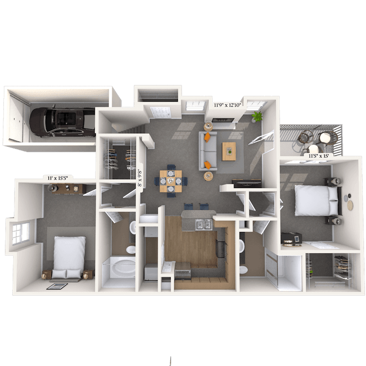 Floorplan image of unit 131322