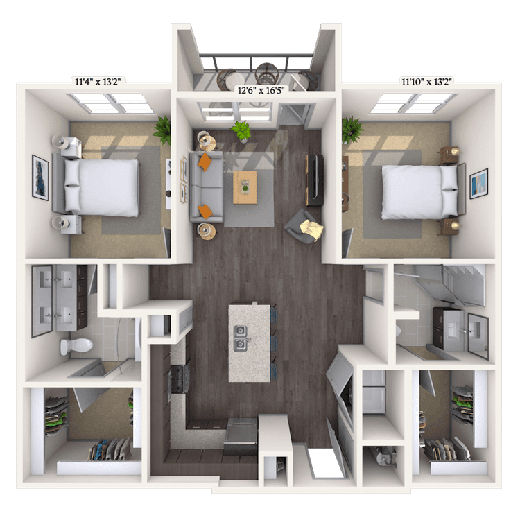 Floorplan image of unit 2533