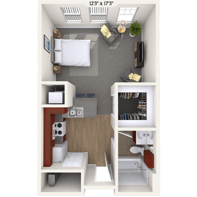 Floorplan image of unit 014348