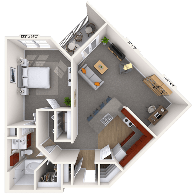 Floorplan image of unit 011307
