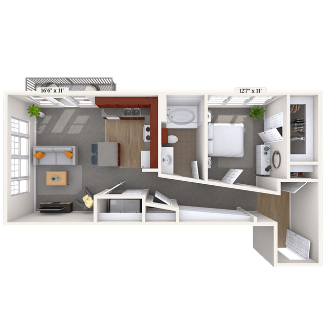 Floorplan image of unit 014349