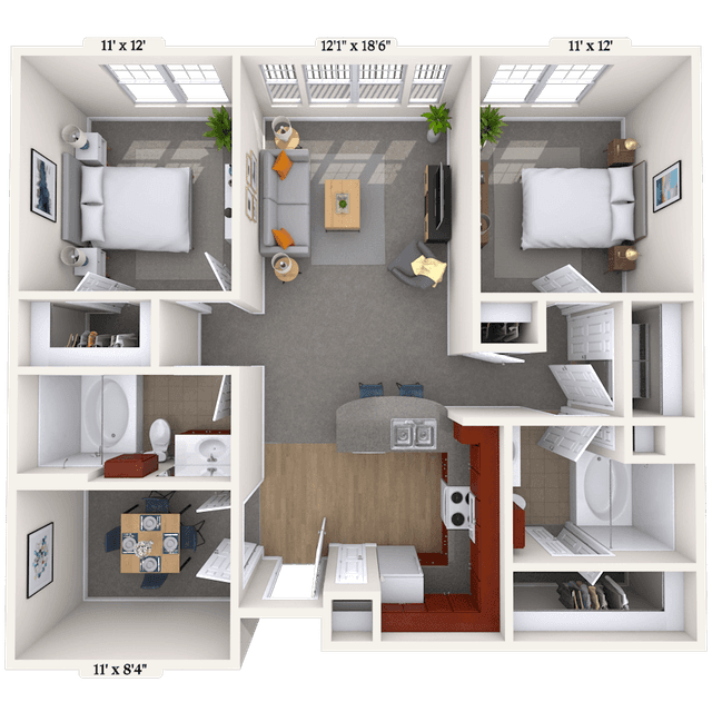 Floorplan image of unit 011413
