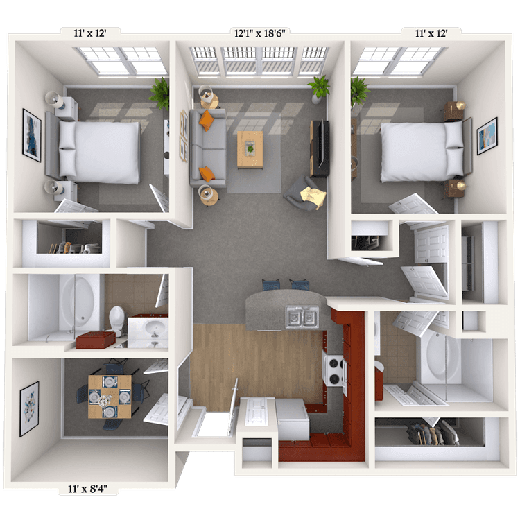 Floorplan image of unit 011413